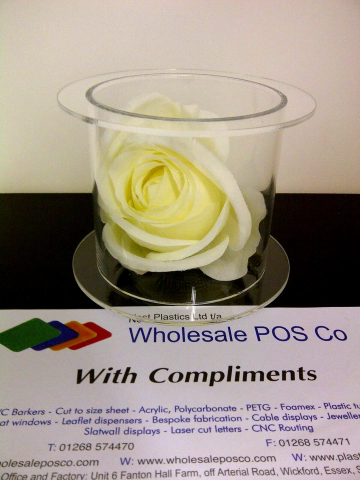 Cake Separator Display Stand Wedding Cake Round Clear Acrylic Perspex Fillable - Image 3 of 4