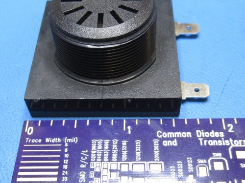 1) AI-4028-P-SP32-R PUI PROJECTS UNLIMITED SLOW PULSING BUZZER ALARM PANEL MOUNT - Picture 3 of 4
