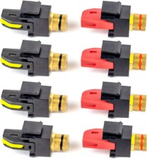 Speaker Snap Keystone Binding Posts 4 Pairs / 8 Pieces -Black