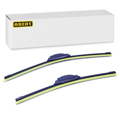 Set of 2 16'' + 19'' Windshield Wiper Blades for J Hook Model Left Right Side