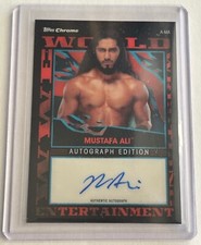 2021 Topps Chrome WWE Slam Attax - MUSTAFA ALI Autograph Edition AUTO A-MA /50