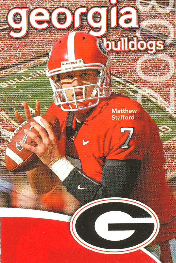 C0LLEGE-0DDBALL Matthew Stafford XRC RAMS LIONS Georgia