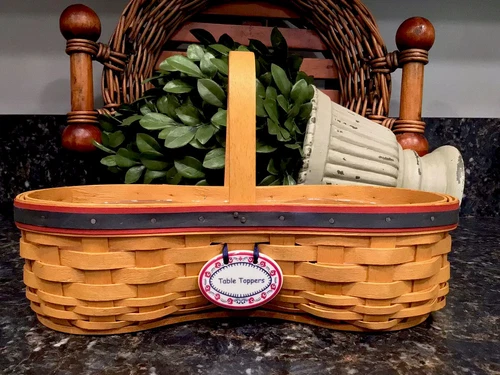 LONGABERGER 2000 Good Ol’ Summertime BBQ Buddy Basket + Liner + Tie On PRISTINE!