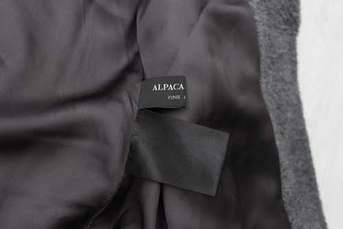 Women's Cinzia Rocca Icons Alpaca Wool Midi Coat Overcoat made in ITALY US10 ~M - Picture 13 of 14