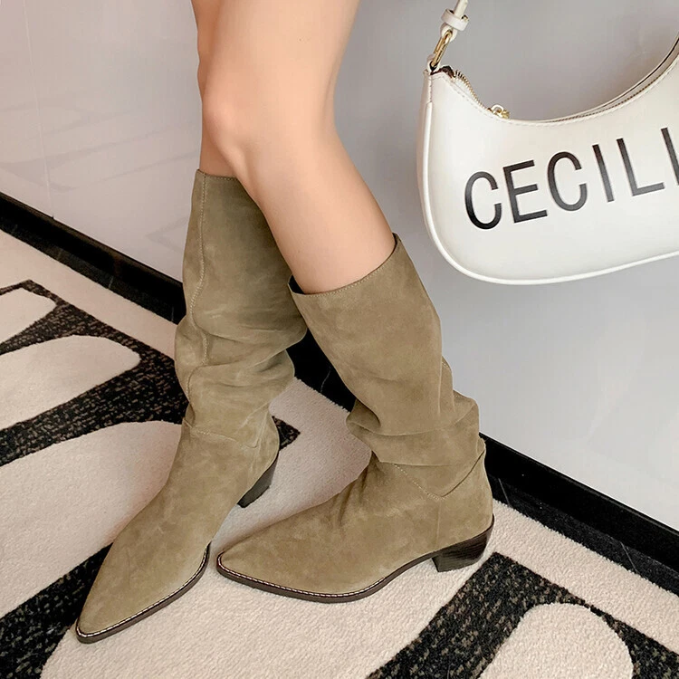 Slouchy shop western boots