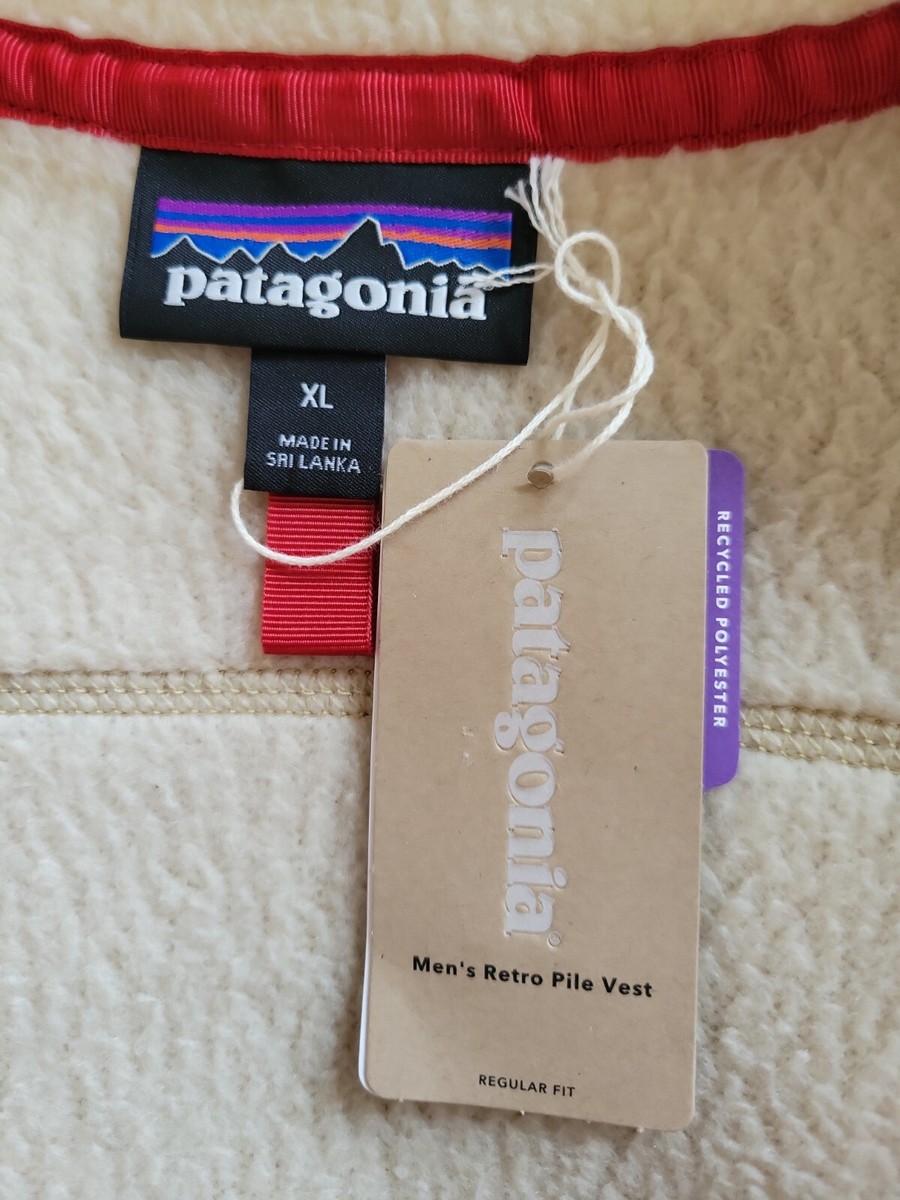 Patagonia Men's Retro Pile Fleece Vest 22821 El Cap Khaki Patagonia Men's Retro Pile Fleece Vest 22821 El Cap Khaki