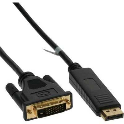 InLine DisplayPort zu DVI Konverter Kabel - schwarz - 1 # 17111