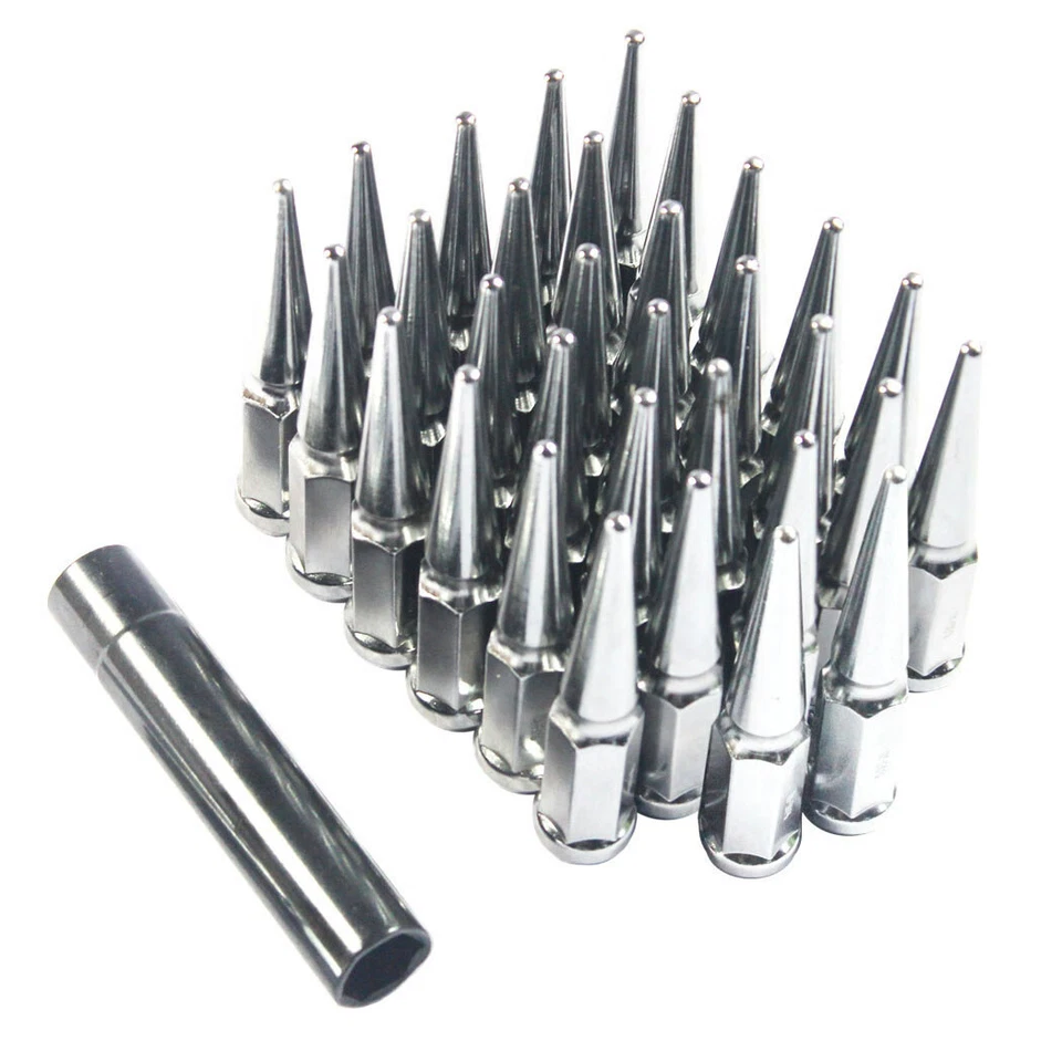 Juego de 32 tuercas cromadas 9/16" para Dodge RAM 2500 3500 1994-2011 Foto 4 de 4