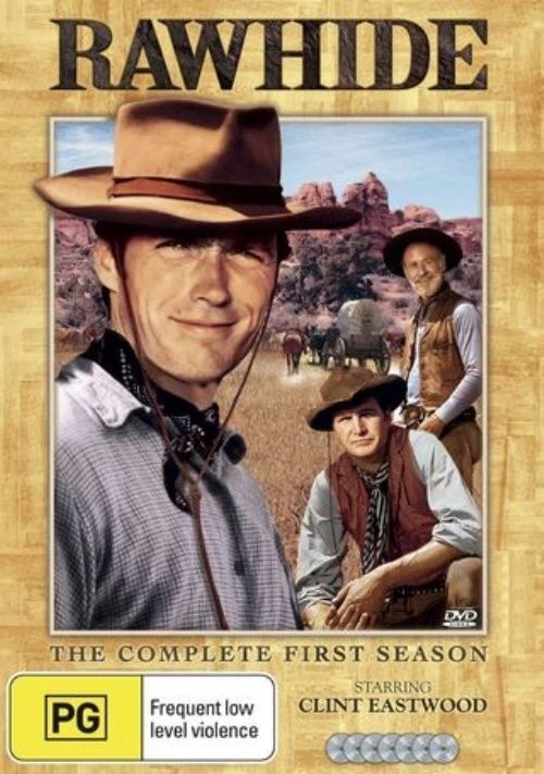Rawhide Season 1 Clint Eastwood Western 7 Disc PAL DVD R4 VGC