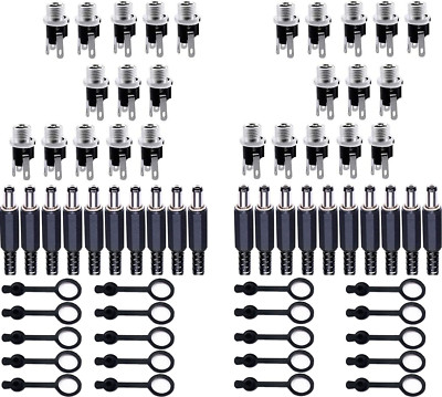 20X DC Hollow Plug 20 X DC Power Jack Socket 5.5 X 2.1 Mm 5.5 X 2.5 Mm DC Plug S