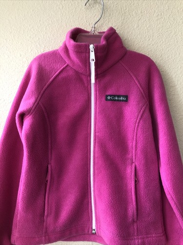 Columbia Girl Pink Zipper Up Jacket Size 4/5 - Picture 2 of 4