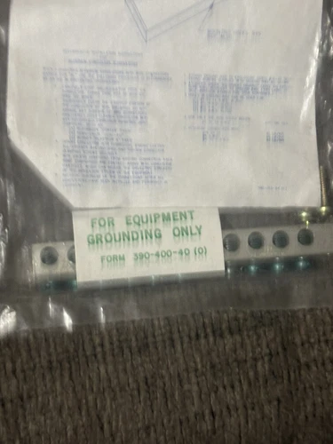 GB10c- Equipment Grounding Bar, Westinghouse 10 Spaces