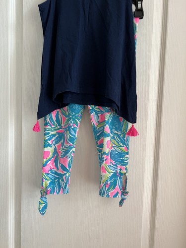 Lilly Pulitzer Top and Maia Legging Guac And Roll Girls Size Medium 6-7 - Picture 3 of 5