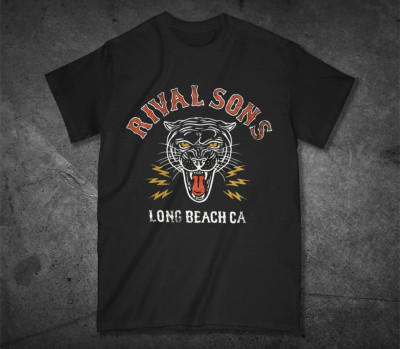 Rival Sons Band Long Beach CA Cotton Black All Size T Shirt