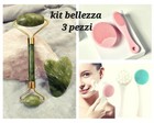Rullo Massaggiatore di Giada Pietra Naturale Massaggiante Spazzola Pulizia Viso