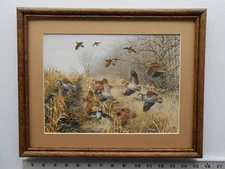 Maynard Reece EDGE OF THE HEDGEROW 11x14 framed 3.5 518