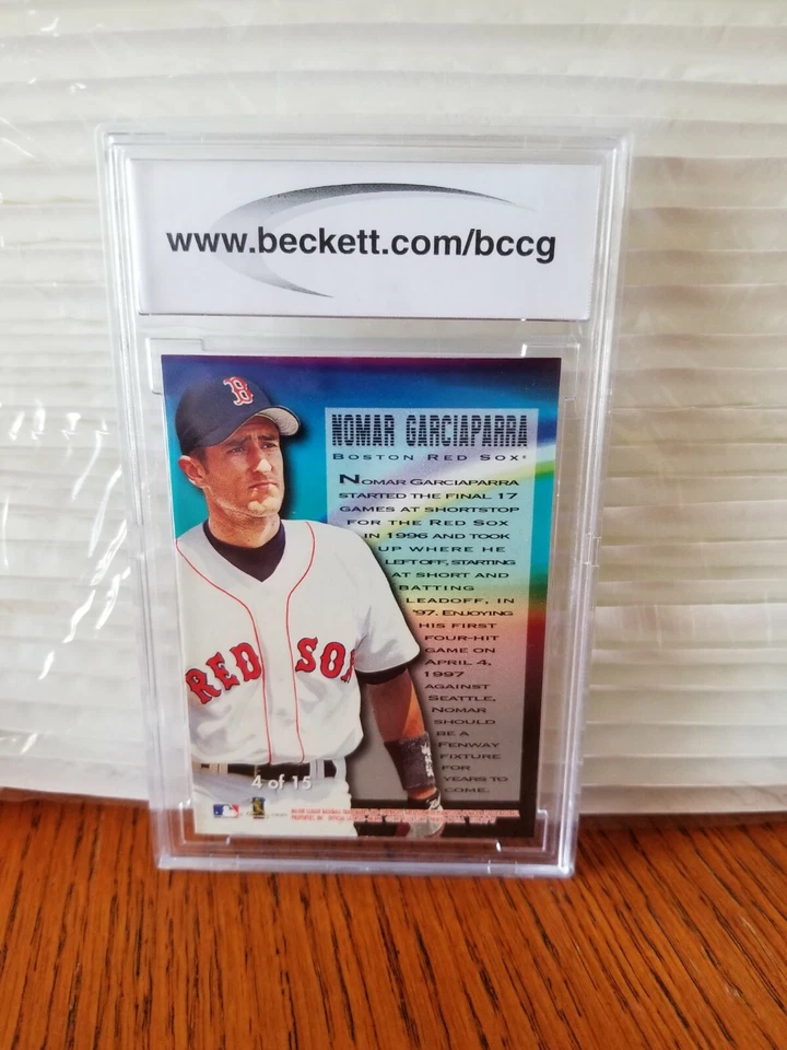1997 FLEER NOMAR GARCIAPARRA NEW HORIZON BCCG 10 Dodgers Athletics RED SOx - Image 2 of 2