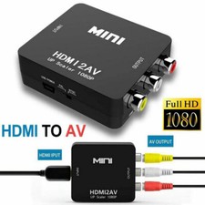 HDMI auf RCA Konverter TV Adapter HDMI zu AV 3RCA Full HD 1080P 4K Audio-Video