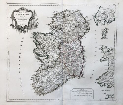 Ireland Irland carte Karte map Santini engraving Kupferstich 1778 - Bild 1 von 1