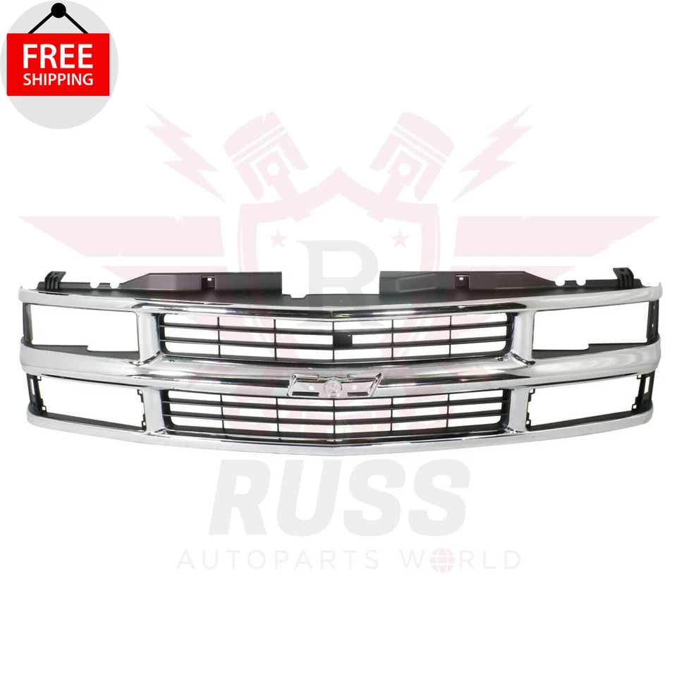 New Front Chrome Grille Headlamp Side Lights For 1994-1999 Chevy C1500 SUBURBAN - Image 4 of 4