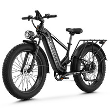 1800W Peak Motor Electric eBike Bicycle 26" Fat Tire E-Bike 48V 17.5Ah for Adult