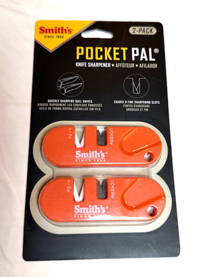Smith's Pocket Pal Knife Sharpener 2 Pack New In Package (Fine and Coarse)