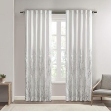 Madison Park Andora Window Curtain with White Finish MP40-718