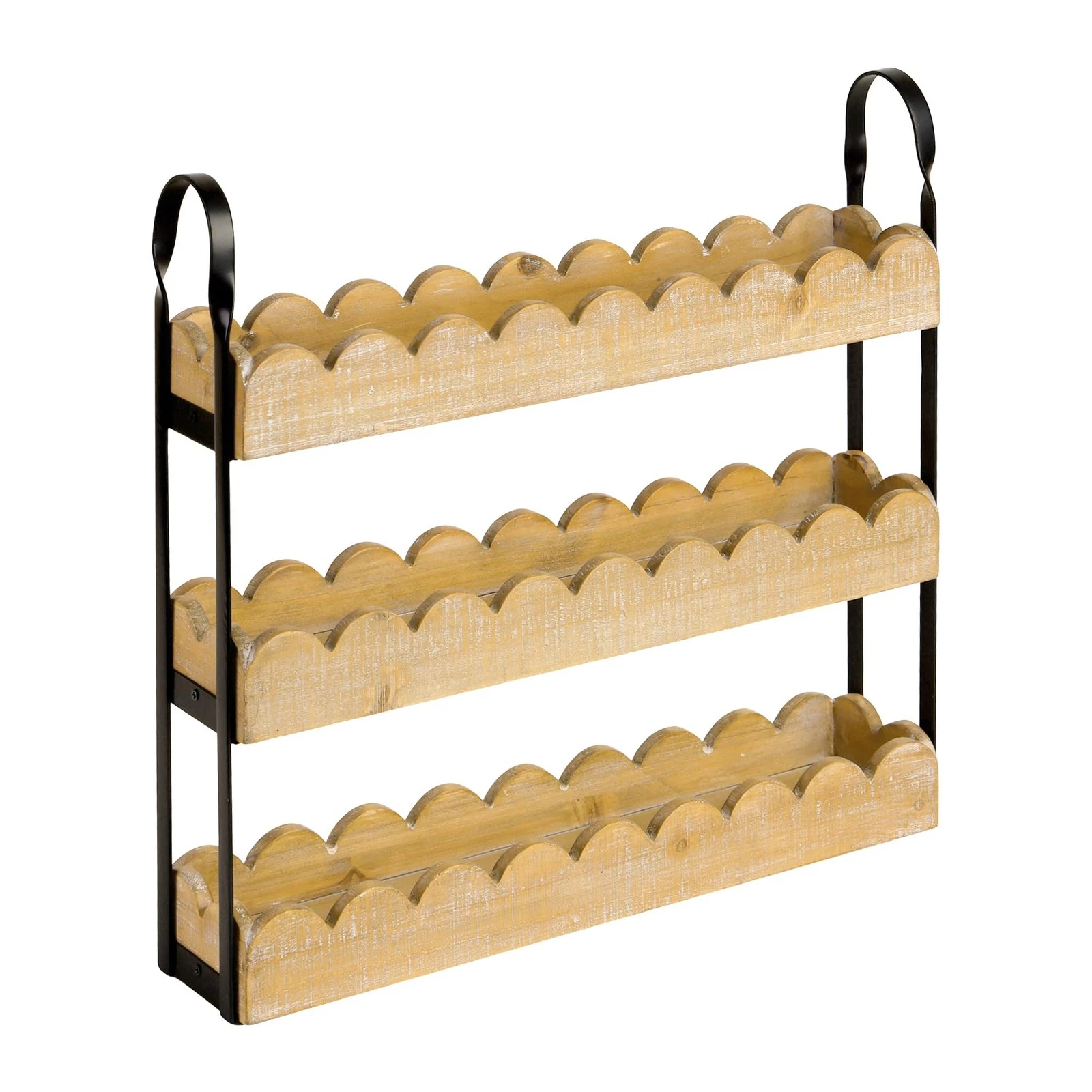 Farmhouse Spice Rack for Countertop 3 Tier Wooden Spice Shelf Organizer for K...
Opens in a new wind
