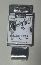 Vintage Chesterfield Cigarettes Money Clip Promo White