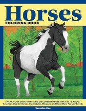 Horses Coloring Book: Spark Your Creativity and Discover Interesting Fact - GOOD