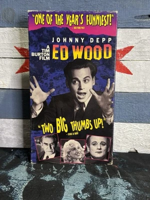 Ed Wood VHS Tim Burton Johnny Depp Bill Murray - Image 1 of 4