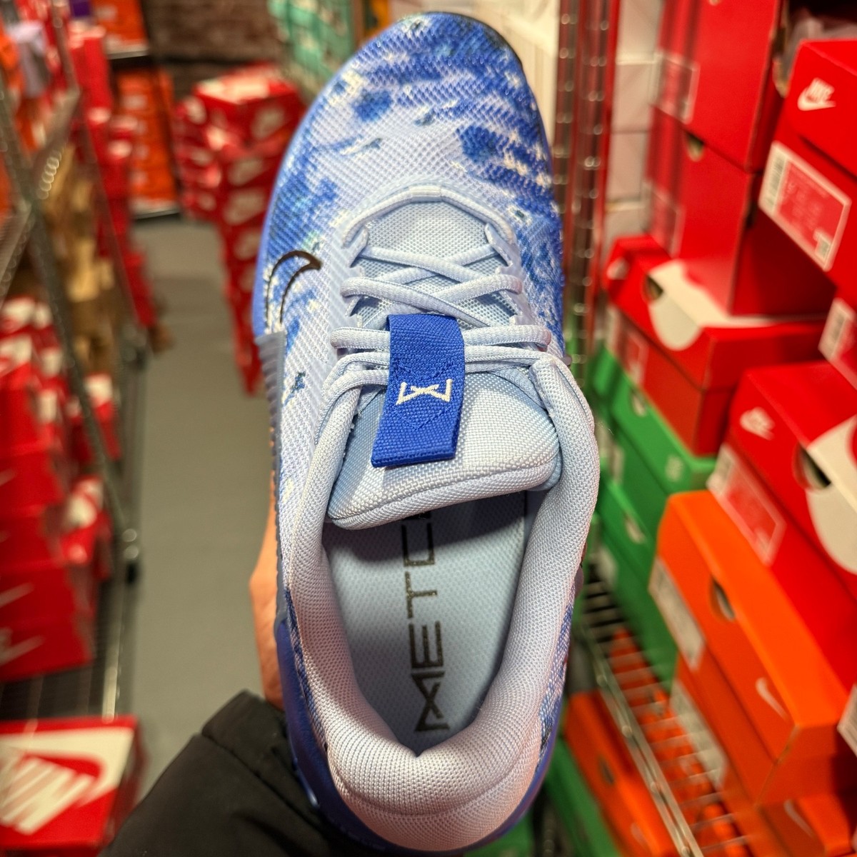 Nike Men's Size Metcon 9 AMP Training CrossFit Aluminum Racer Blue