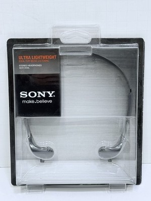 Sony MDR-W08L Black Headband Lightweight Headphones - Brand New Factory Sealed.