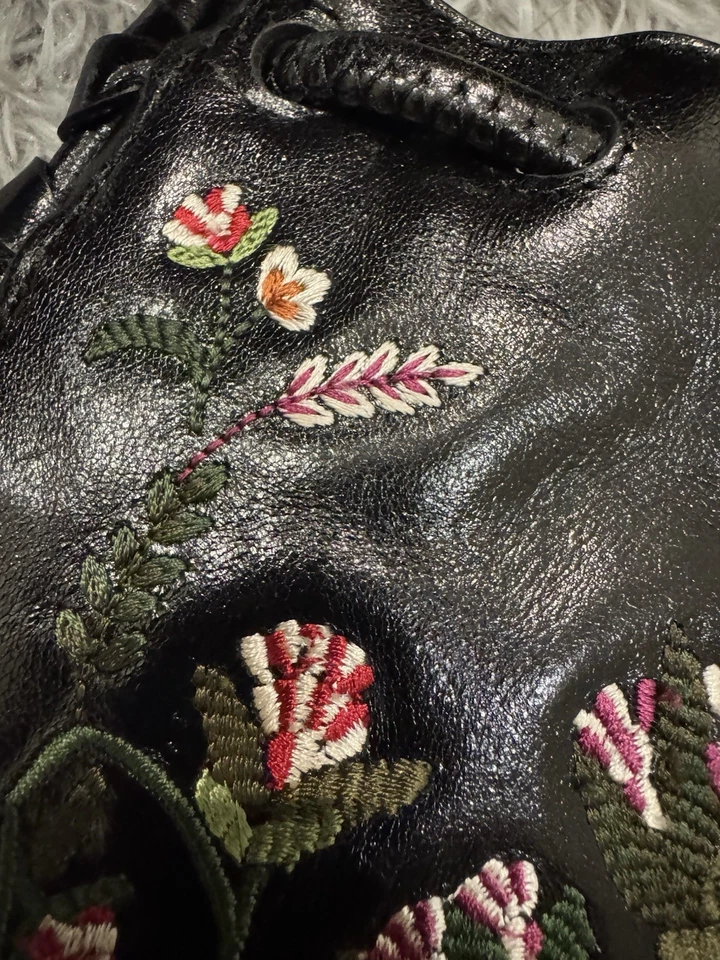 Mini Leather Cowboy Bucket Bag - Image 4 of 4