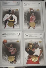 MICHAEL JORDAN Lot (4) 2009-10 Upper Deck Legacy Collection - BCCG/WCG 10 Gem MT