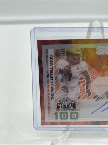 2024 Leaf Metal So Money Thomas Castellanos Rookie Auto SP/9 Fire #SM-TC1 - Imagen 2 de 6