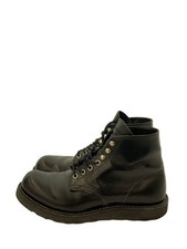 Red Wing 6 Inch Classic Round Us7.5 Black Chrome Blk Leather 8165 Manufact FtL51