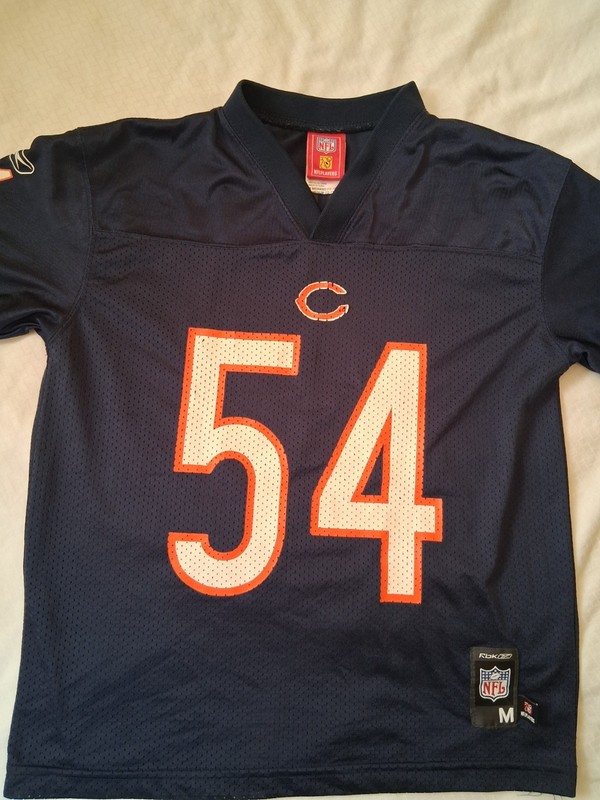 Reebok NFL Chicago Bears #54 Brian Urlacher Youth Size MEDIUM