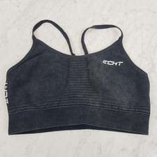 ECHT Womens Size S or 10 Charcoal Grey Arise Sports Bra
