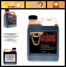Realistic Fake Blood 32oz - Theatrical Quality Rich Red for Halloween, Vampire,