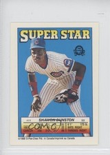 1988 O-Pee-Chee Super Star Sticker Backs ( 61) Shawon Dunston Rick Sutcliffe 0q3