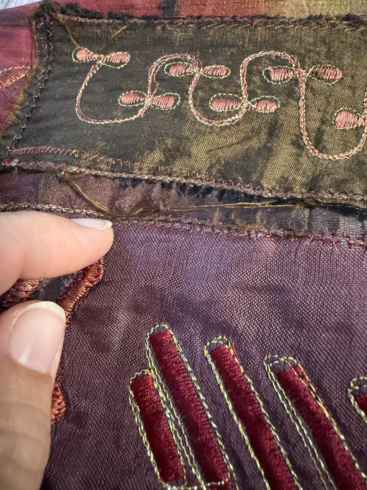 Chico's Patchwork Embroidered Tapestry Lined 100%… - image 9