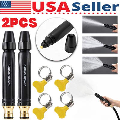 #ad 2XHigh Pressure Car Washer Jet Nozzle Water Gun w Booster Nozzle for Car Washing $9.72