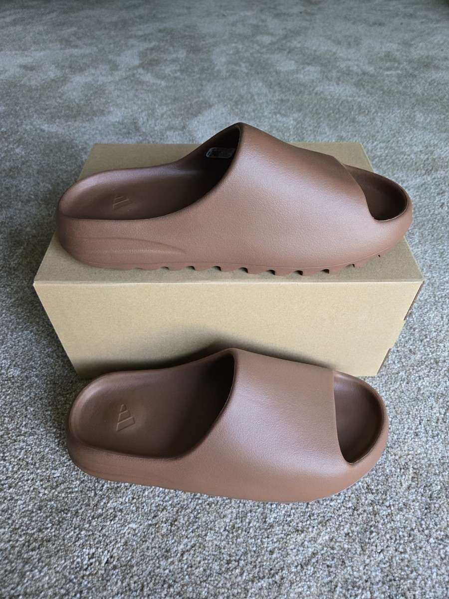 Adidas Yeezy Slide Flax Dark Beige FZ5896 Men's SZ 12 | eBay