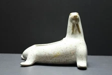 Mid Century David Stewart Walrus Planter Glazed Stoneware Pottery, 1970's