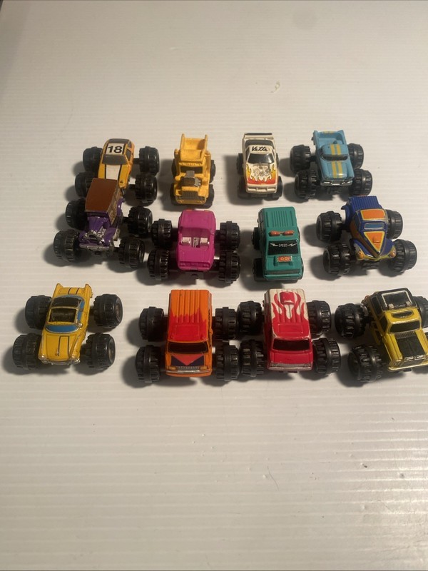 VINTAGE MICRO MACHINES LOT OF 12 MONSTER TRUCKS