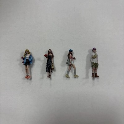 DIY Unpainted Diorama 1:64/43 City Street Building Coke Girl Beauty Figure Model