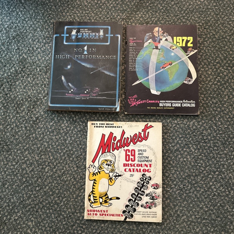 3Vintage 1969 Midwest High Performance Car Racing Catalog Honest Charley Summit