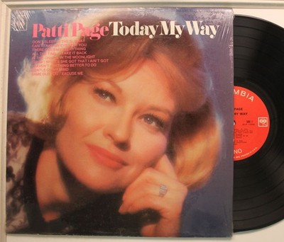 Patti Page Lp Today My Way On Columbia - Vg++ / Vg++ To Nm (In Shrink)