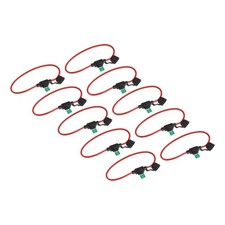10 Pack 12 Gauge In-line ATC/ATO Fuse Holder 30 AMP Blade Fuse Cover A8